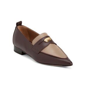 FLATTERED Burgundy Made In Portugal Leather Penelope Loafers